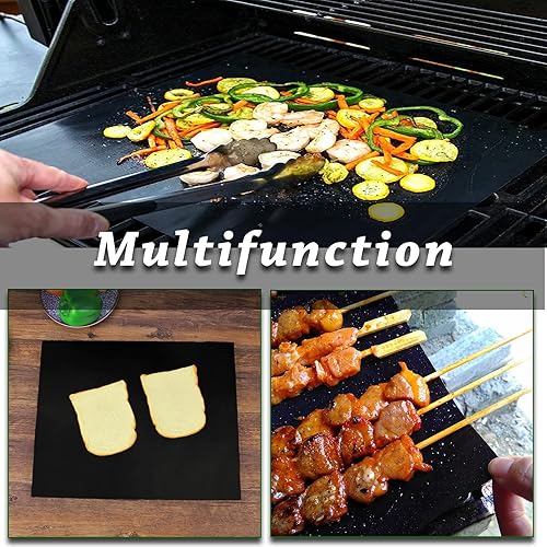 Miniatura 6 de Revestimientos grandes y gruesos para horno de gas, resistentes, resistentes al calor, alfombrillas de fibra de vidrio para parrilla, sin BPA ni