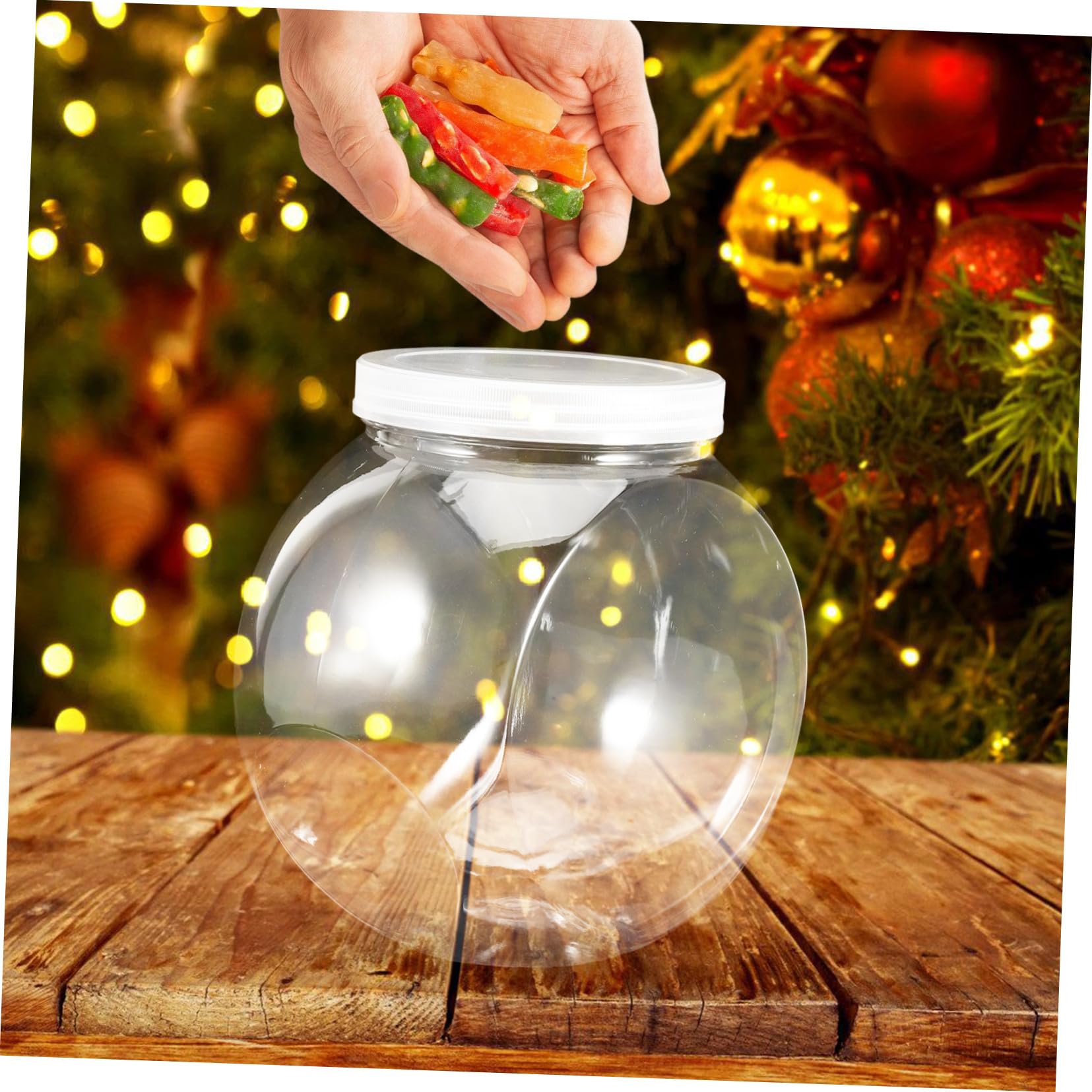Alipis Lot De 4 Bocaux De Rangement Transparents Pour Aliments Secs Biscuits Bonbons Cuisine
