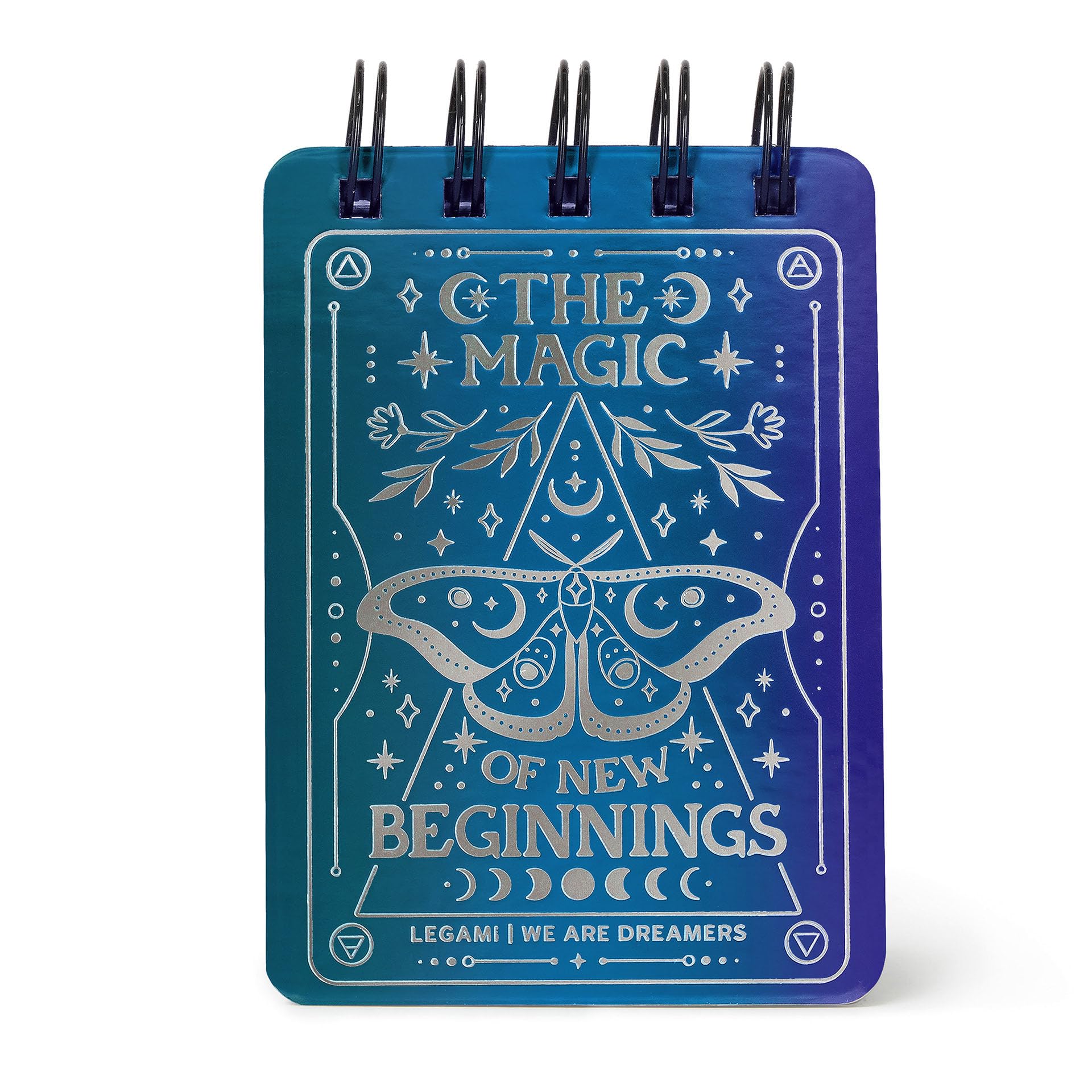 LEGAMI - 8 mm spiral binding, Moth theme, Special Edition, mini format, FSC certified paper, 220 pages, 80 g/m² white paper, 7 x 10 cm — image 1