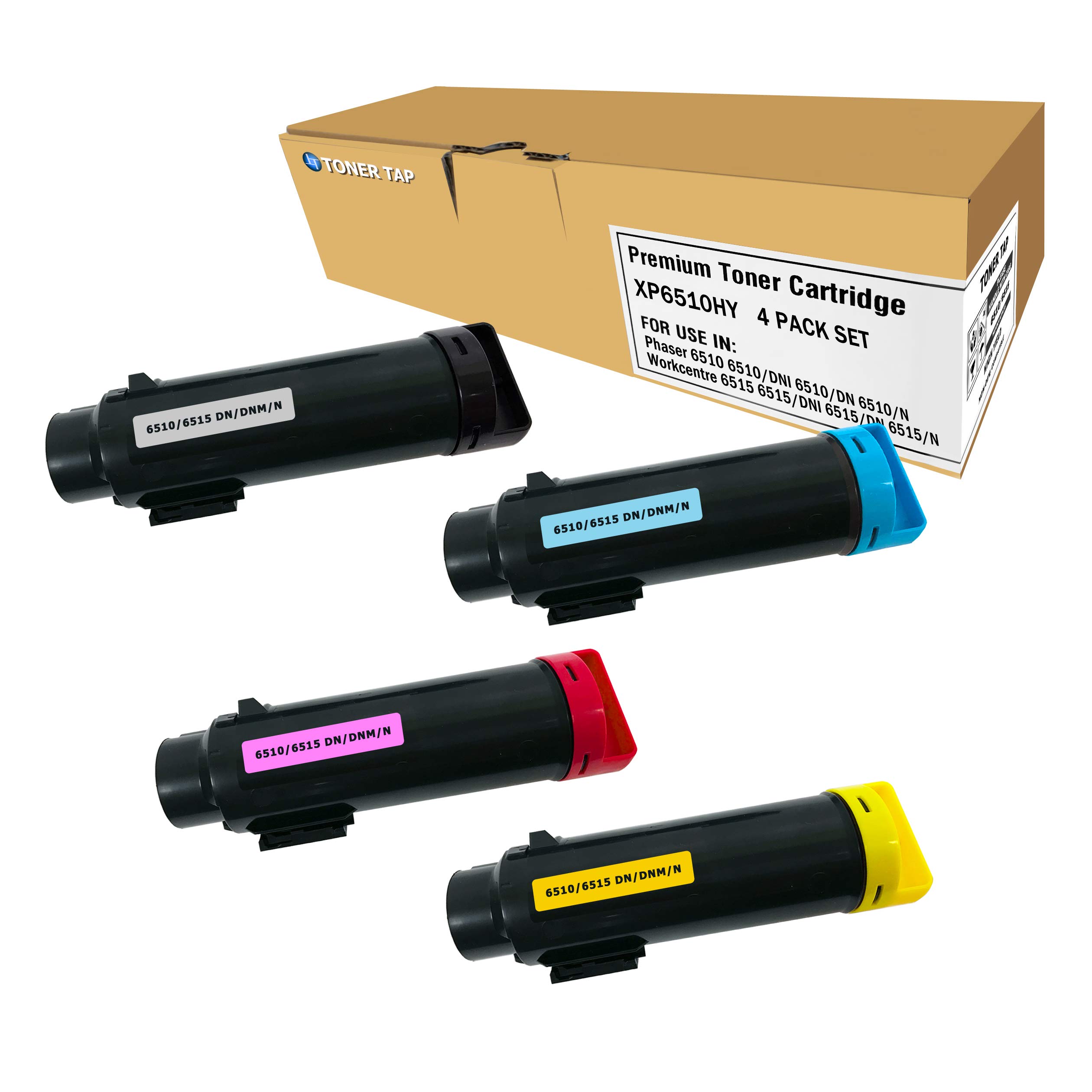 Amazon.com: llave para Xerox Phaser 6510, WorkCentre 6515 compatible Toner  de tóner de repuesto High Yield (4 unidades, KCMY) : Productos de Oficina