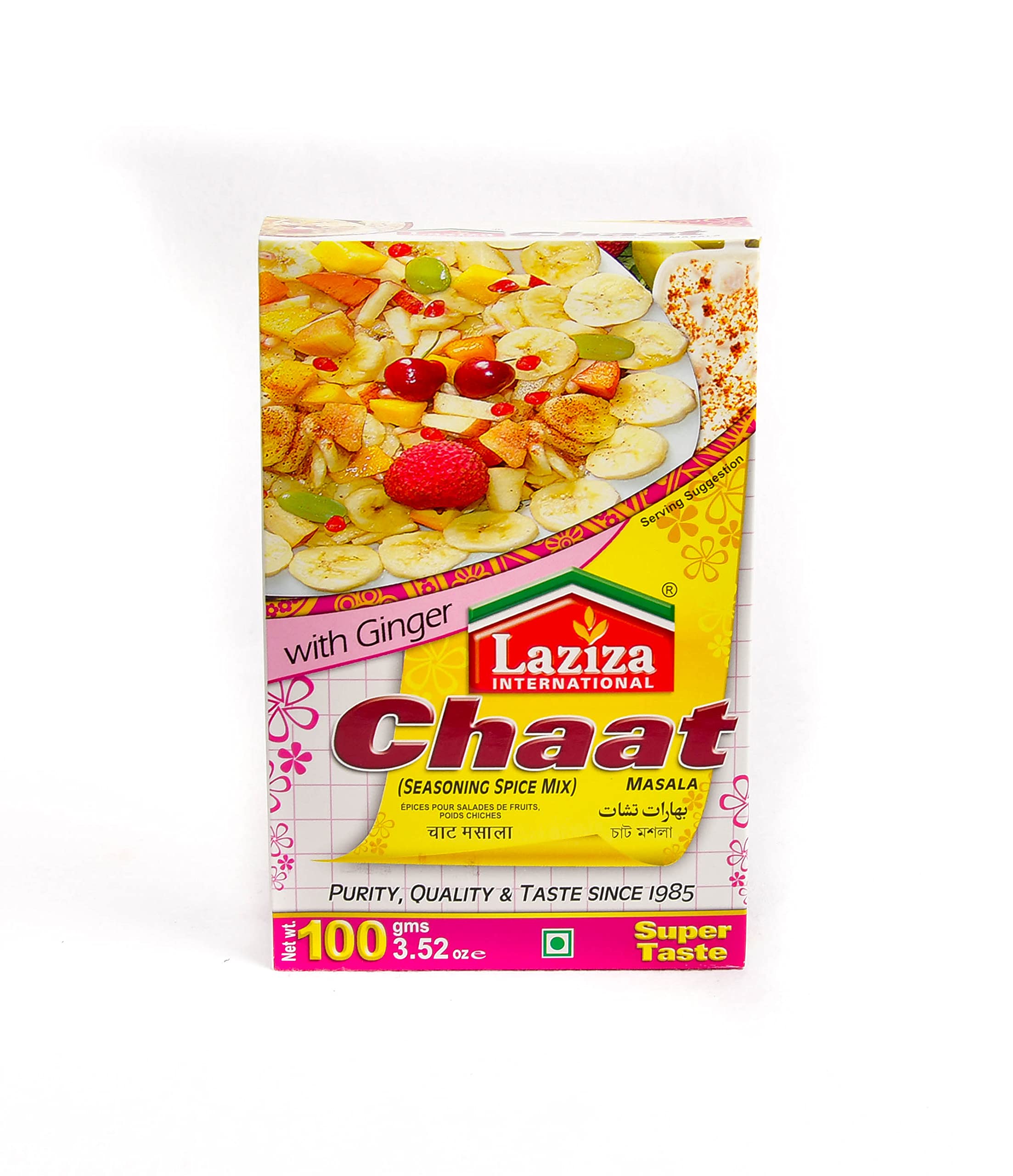 Laziza Chaat Masala Mezcla de especias | Chaat Masala | Fácil Cocinar | 100g