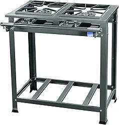 Fogão Industrial Eco N; e 2 Bocas 30 x 30 Alta Pressão, Tron, Grafite