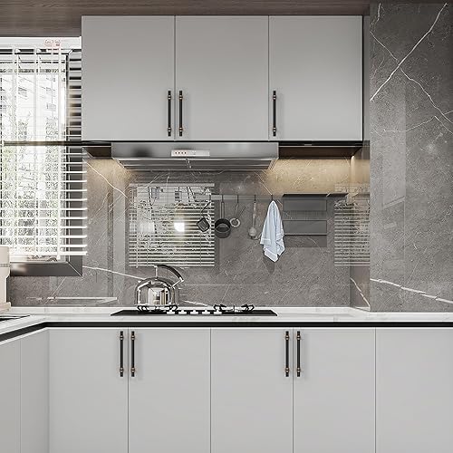 Miniatura 5 de Asidrama Paquete de 10 manijas de gabinete de cocina de bronce champán de 5 pulgadas (5.039 in), tiradores dorados para gabinetes de cocina, manijas