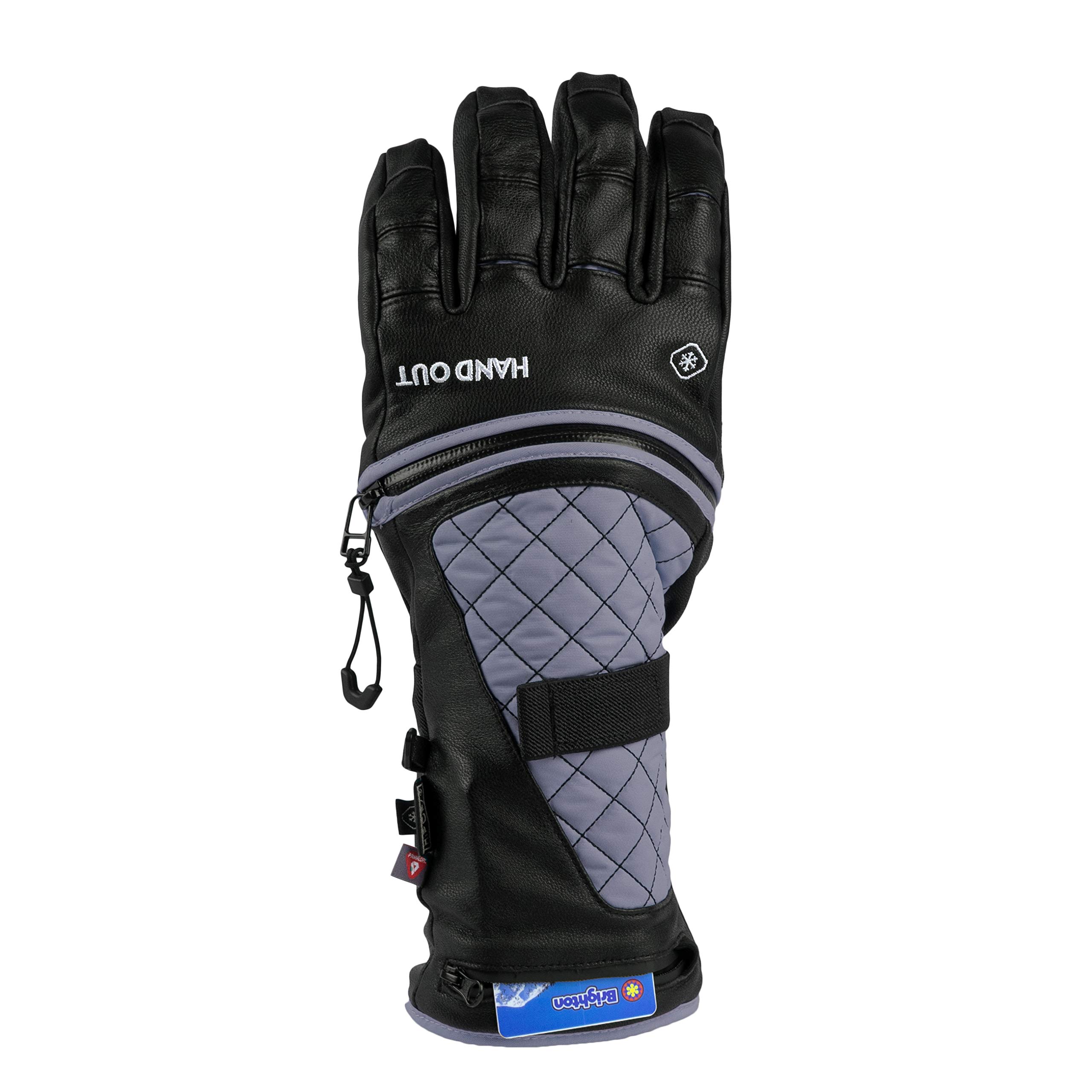 Amazon | Hand Out Gloves スノーラックスグローブ (ブラック/グレー
