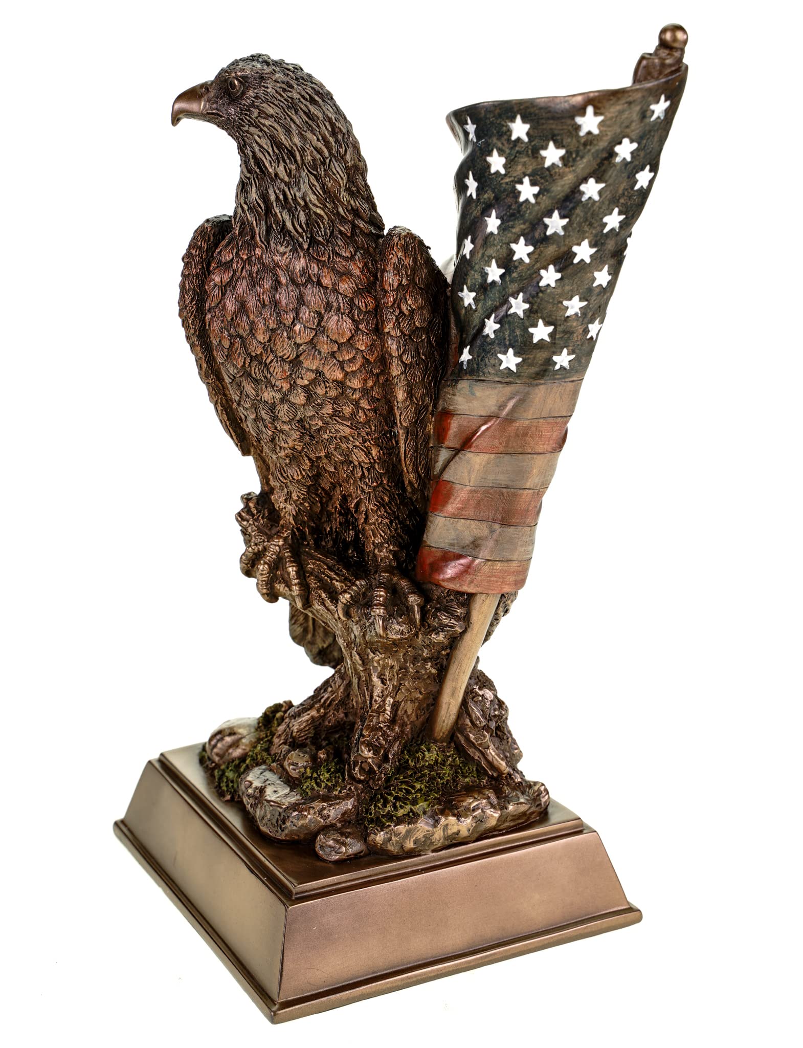 Veronese Bielik z flagą USA orzeł Statua Wolności Statua Wolności Figurka Rzeźba