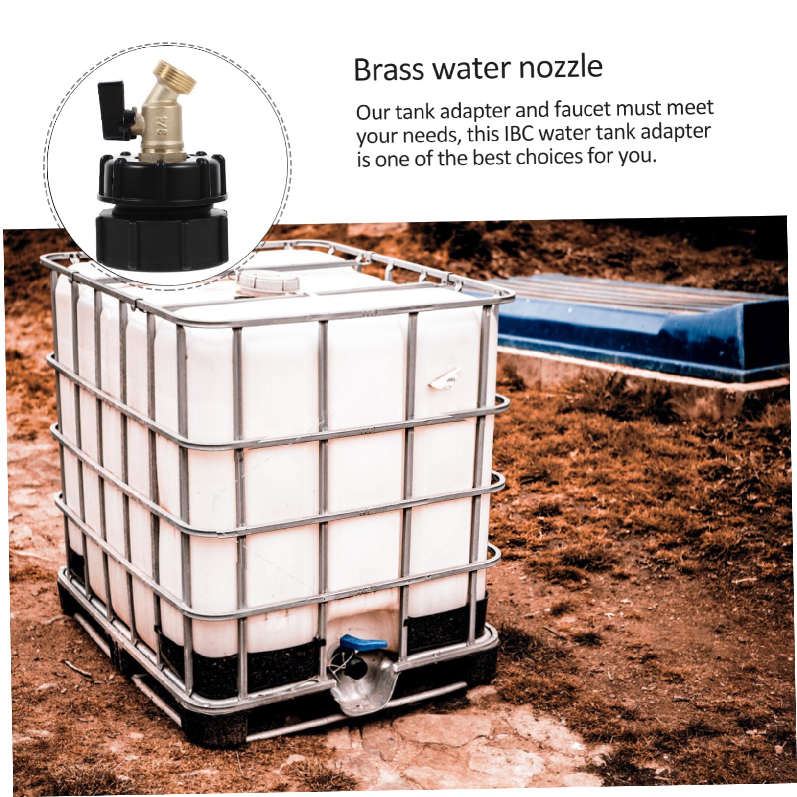 Kisangel 3 Piezas Babero De Manguera Tanque Ajuste De Barriles De Tonelada Aireador Kit De Grifo De Lluvia Conector De Manguera Grifo De Barriles De Tonelada Depósito De Agua Abs