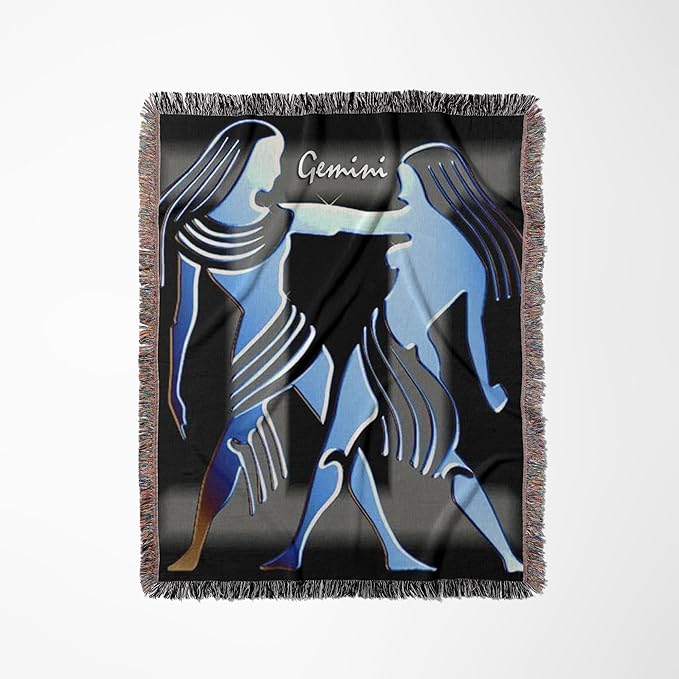 3dRose Gemini Zodiac Sign Woven Blanket