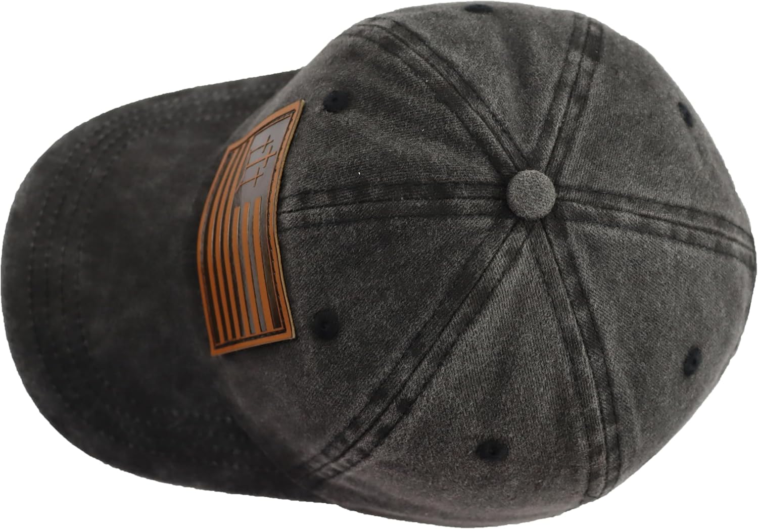 Leather Jesus Hats for Men Women, Religious Gifts for Women Men, Adjustable Embroidered Cotton Christian Baseball Cap - Image 3