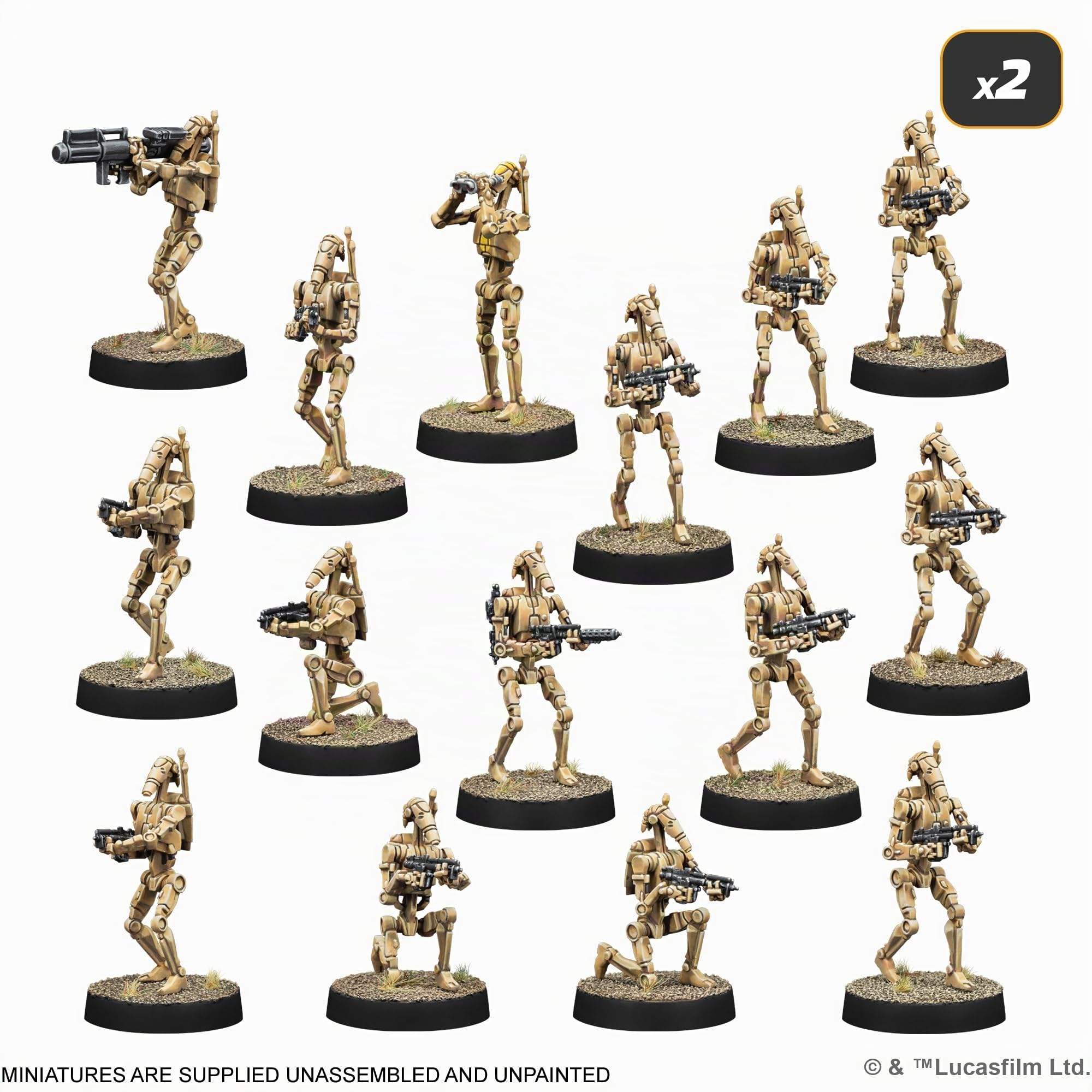 asmodee, Star Wars: Legion – Separatist Alliance Starter Set (Alleanza separatista), Atomic Mass Games, Tabletop, 2 giocatori, 14+ anni, 120-180 minuti, tedesco, multilingue | Gioco di strategia di miniature da tavolo per ragazzi e adulti, età 14+, 2 gioc