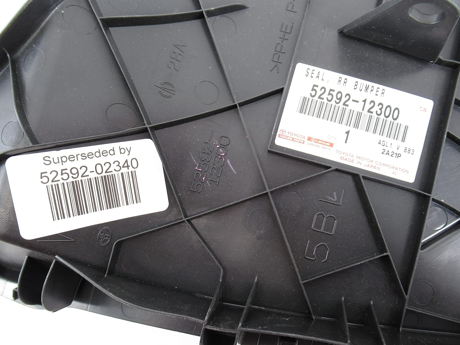 OEM Genuine Toyota Left (Driver Side) Rear Bumper Side Support 52592-12300 5259212300 52592-02340