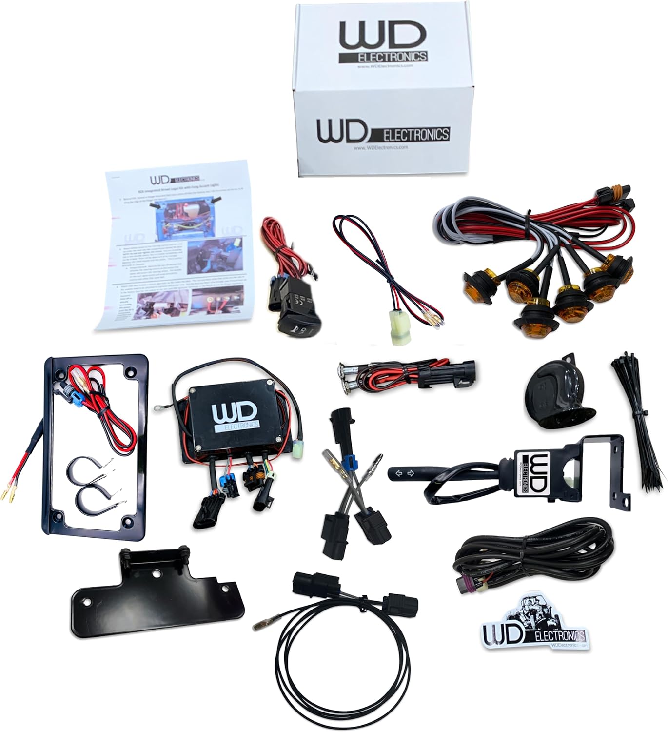 WD Electronics Sequential LED Integrated Street Legal Turn Signal Kit - Compatible With Kawasaki Teryx- 4 Seater, 2018+ Models, Easy Install Plug and Play