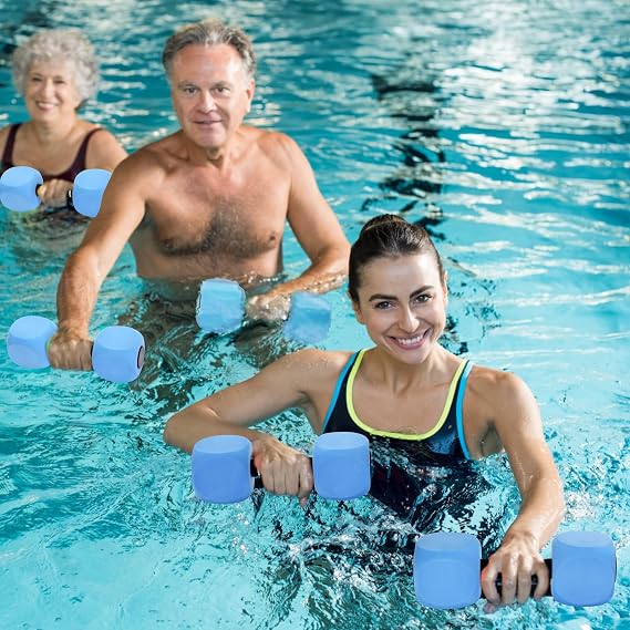Su Dambıl, 2PACK Sucul Egzersiz Dambıl, EVA Köpük Barbells Erkekler Kadınlar için Su Egzersizleri