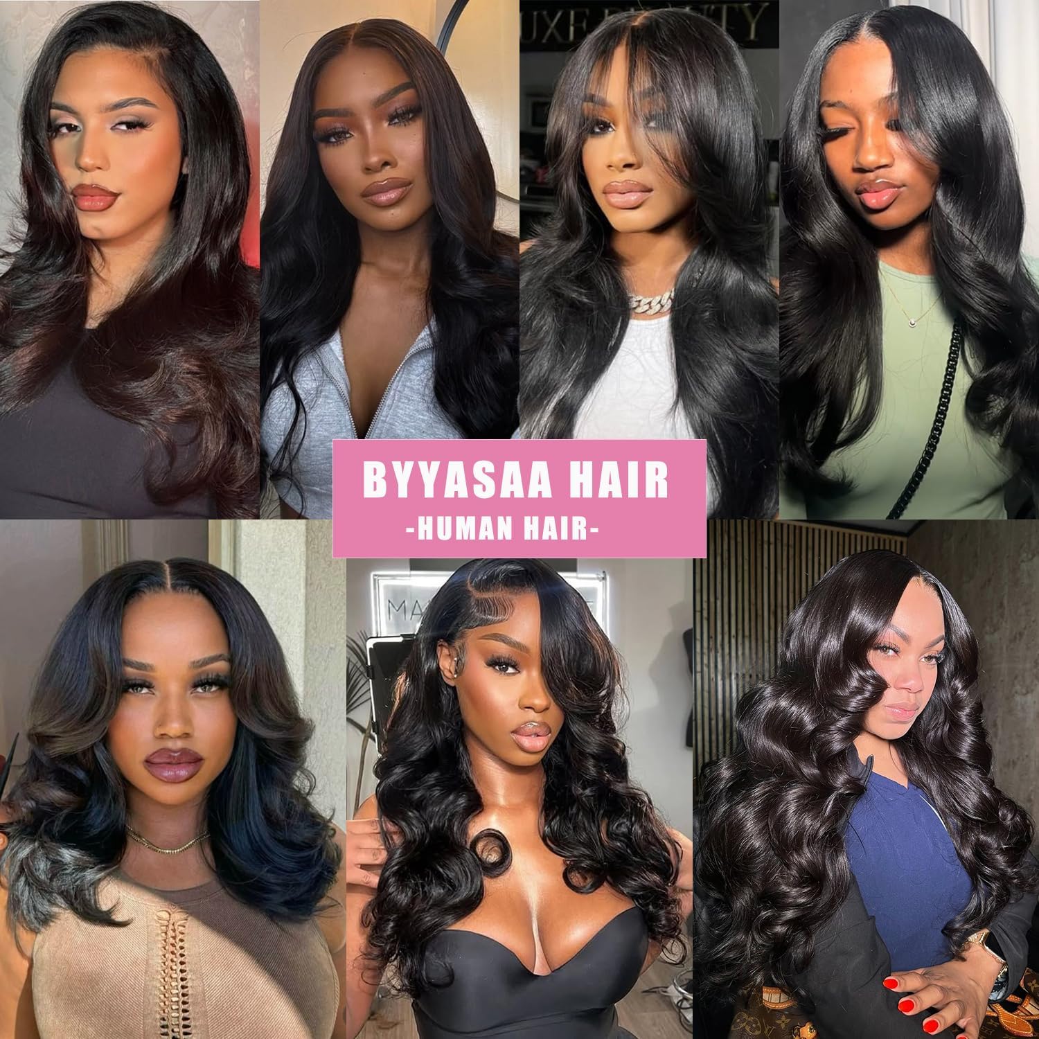 V Part Wig Human Hair Body Wave Upgrade Glueless Wigs Human Hair U part Vpart Human Hair Wig Beginner Friendly Real Hair wigs for Women 180% Density 18 Inch
