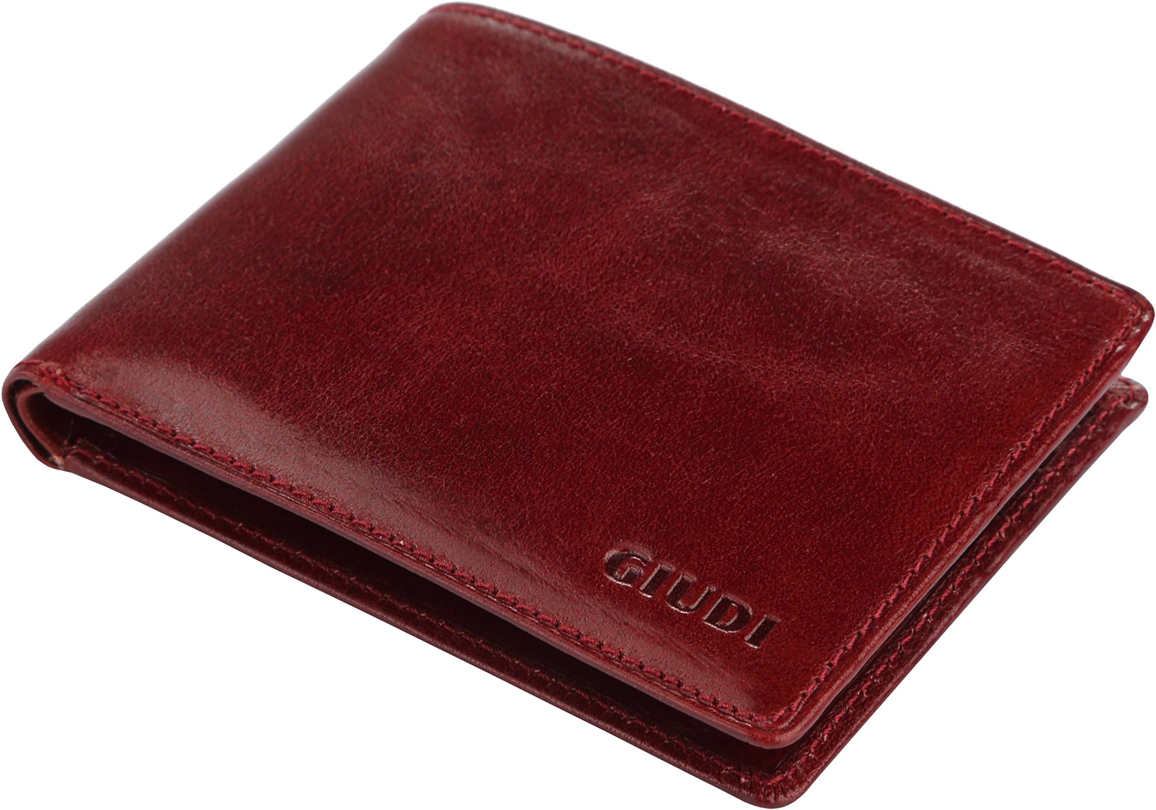 Giudi Luxury Genuine Leather Bifold Men’s Wallet 8 Card Holder Made in Italy Expensive Slim and Comfortable