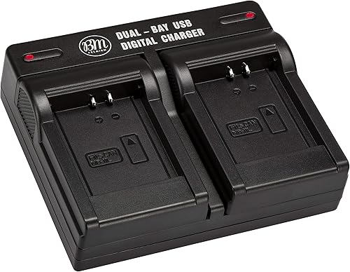 BM NB-11L Cargador de batería dual para Canon PowerShot Elph 110, 130, 135, 140, 150, 160, 170, 180, 190, 320, 340, 350, 360, SX400, SX410, SX420