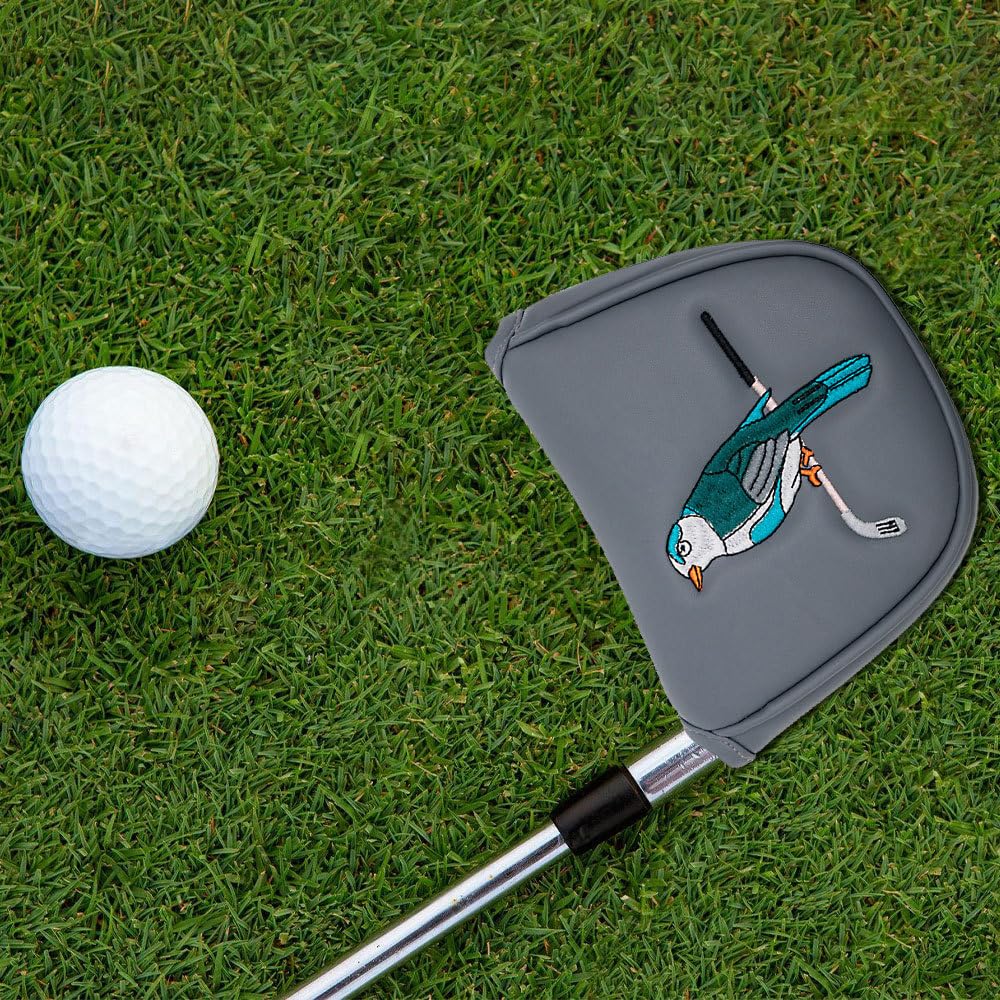 Funda para putter de golf, piel sintética, cubierta interior de terciopelo suave, cubierta de cabeza de golf para la mayoría de putters de golf