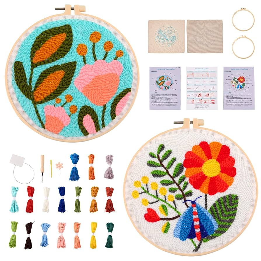 Amazon | Beadthoven パンチニードル刺繍キット 初心者 2セット