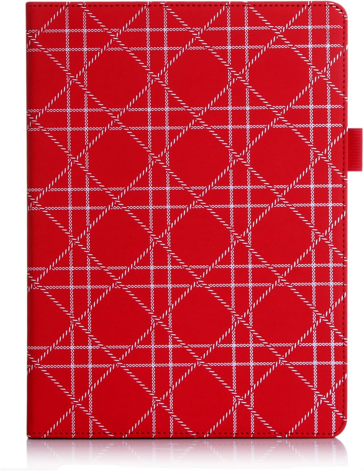 FYY Case for iPad Air 2 - Premium PU Leather Case Smart Auto Wake/Sleep Cover with Hand Strap, Card Slots, Pocket for iPad Air 2 Red Pattern