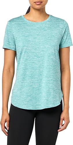Skechers Women's Go Dri Swift Tunic Tee, Navy/Green, M