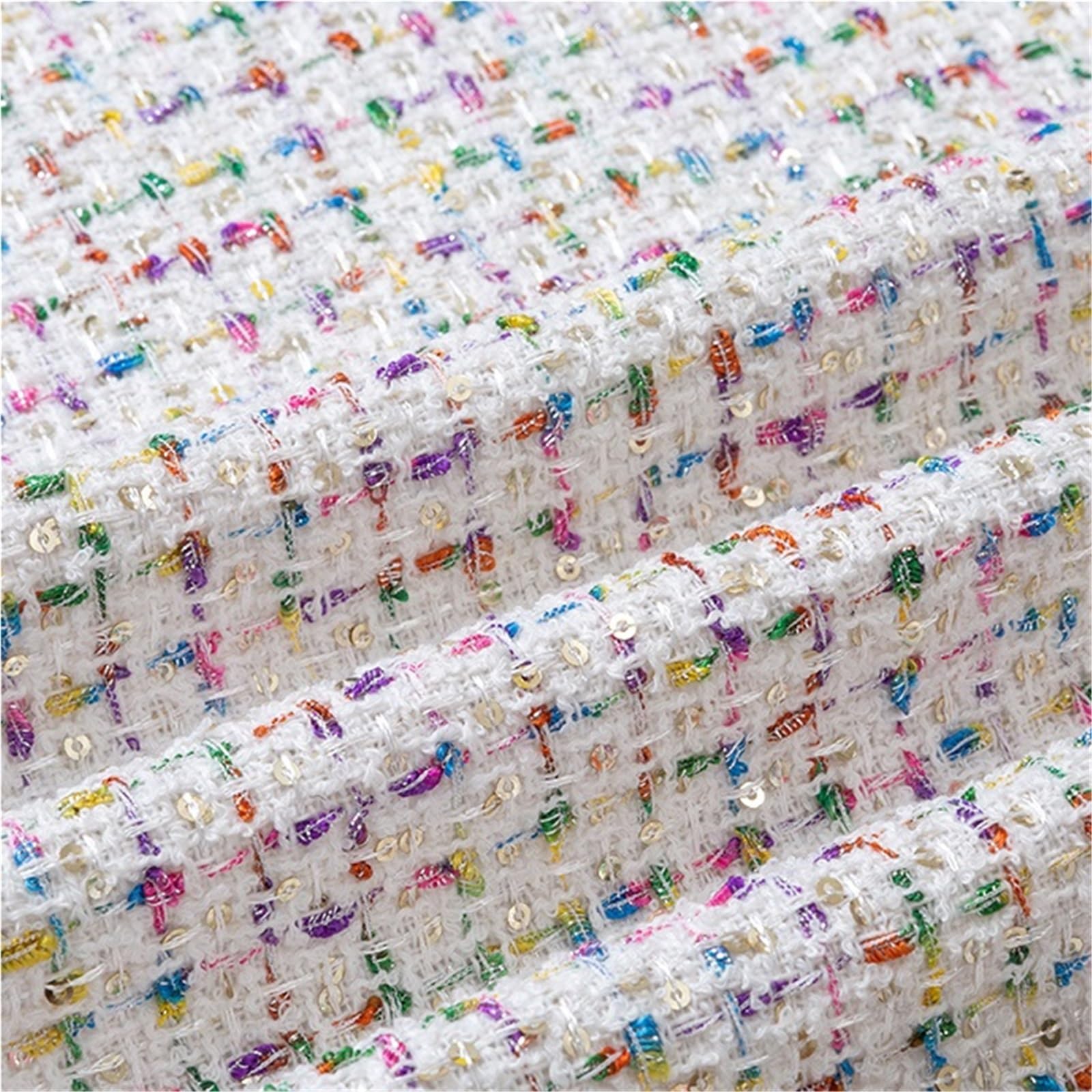 Tissu tweed traditionnel, Tissu Tweed Multicolore 1m x 1,5m(Color-19)