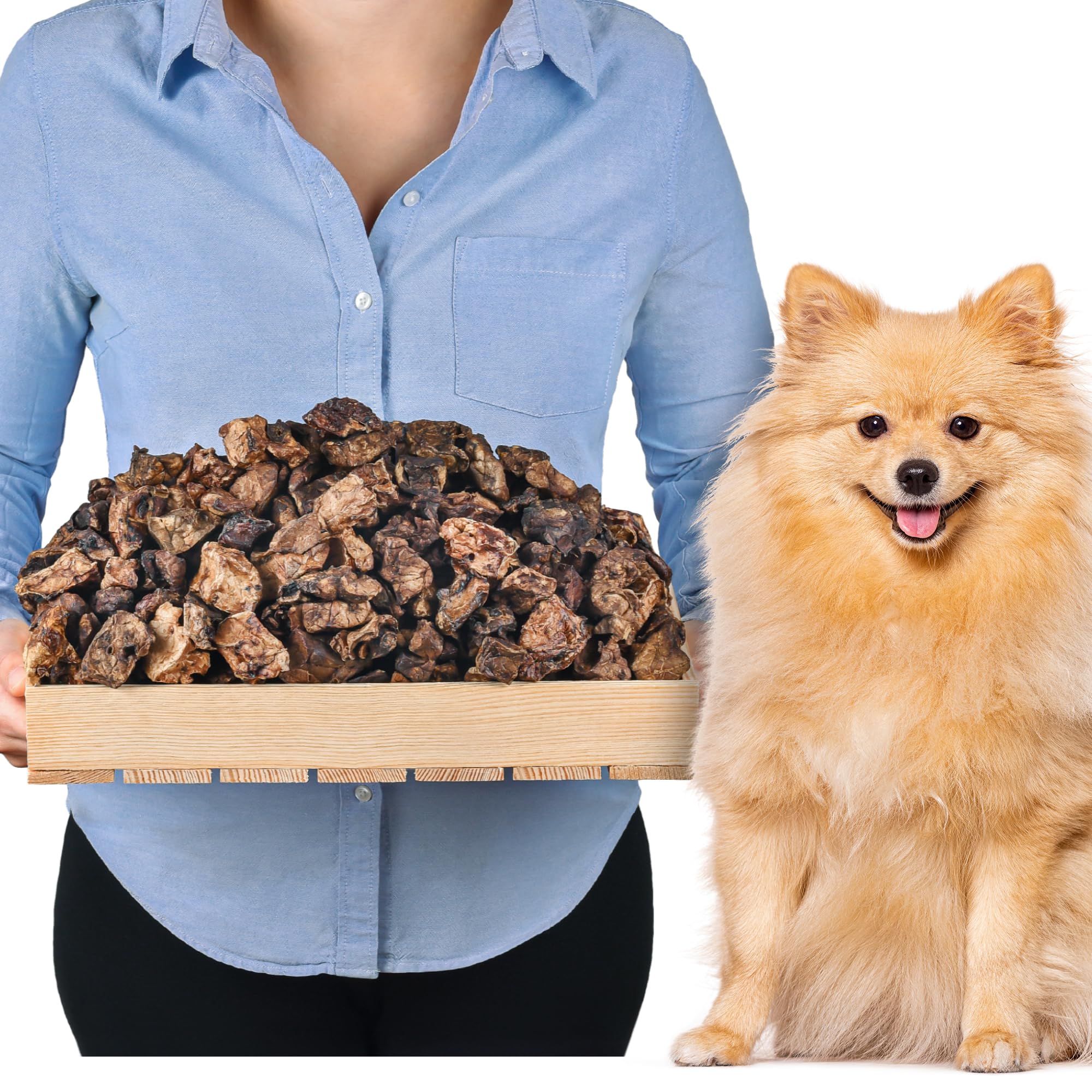 Snack Per Cani Di Polmone Bovino Essiccato Naturale - Confezione Da 1kg, Sano E Delizioso - Foto 8