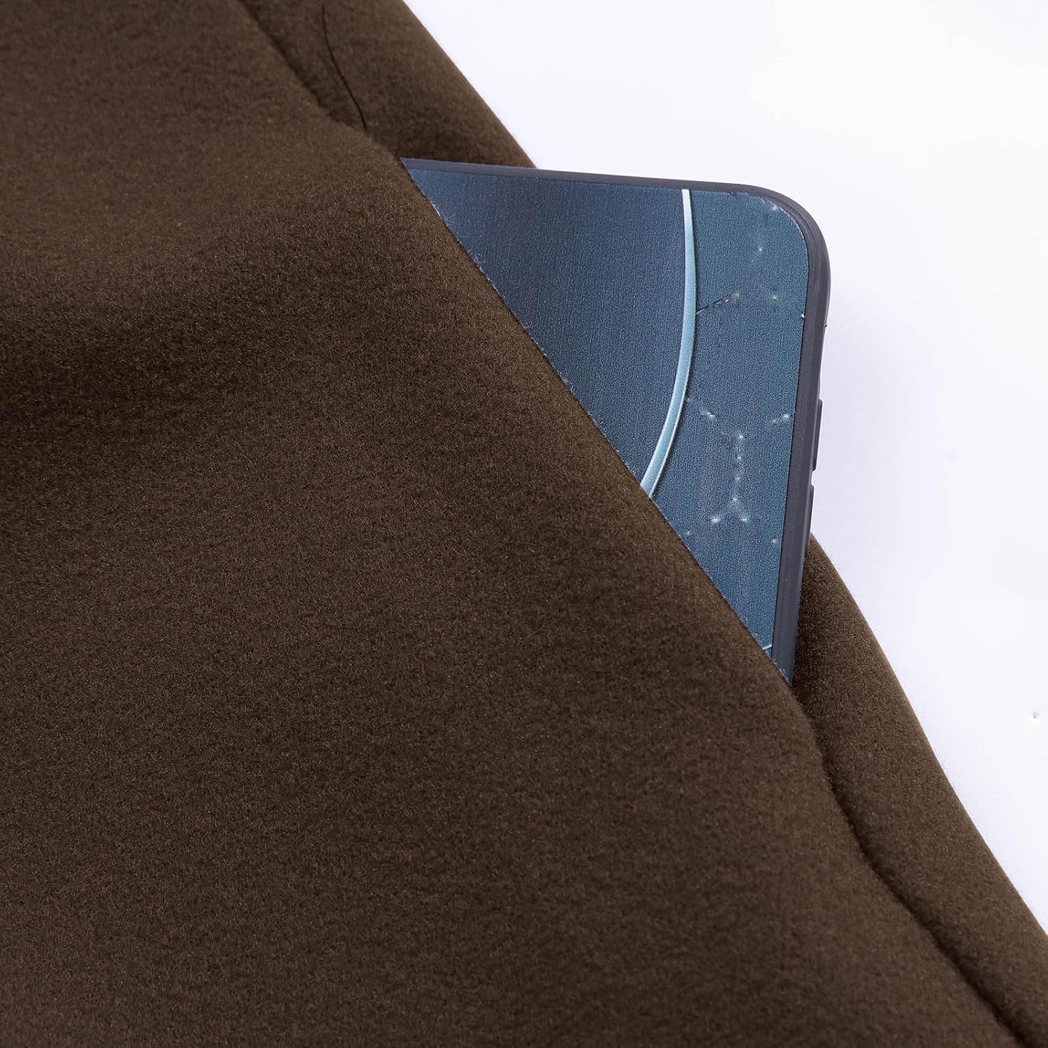 Men's Wool Blend Pea Coat Notched Collar Single Breasted Long Overcoat Warm Fall Jacket Winter Trench Coat