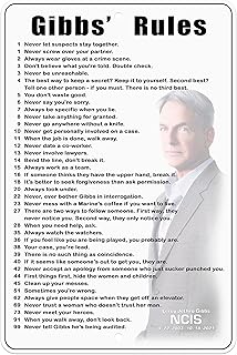 Tribute Edition Gibbs' Rules 8x12 Heavy-duty Aluminum Sign (All 38 Rules)