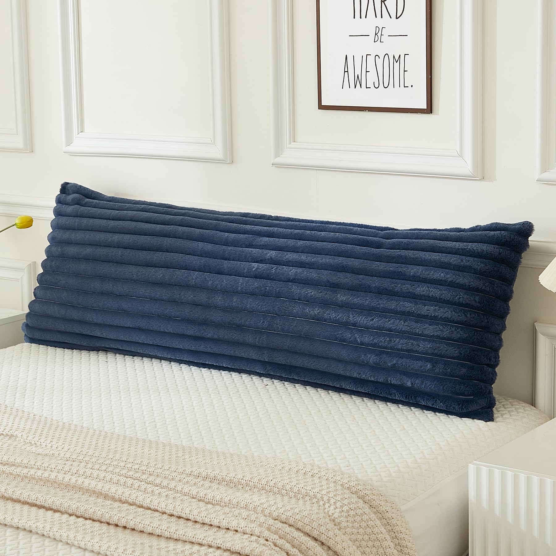 Amazon.com: JAUXIO Faux Fur Fluffy Body Pillow Cover Luxury