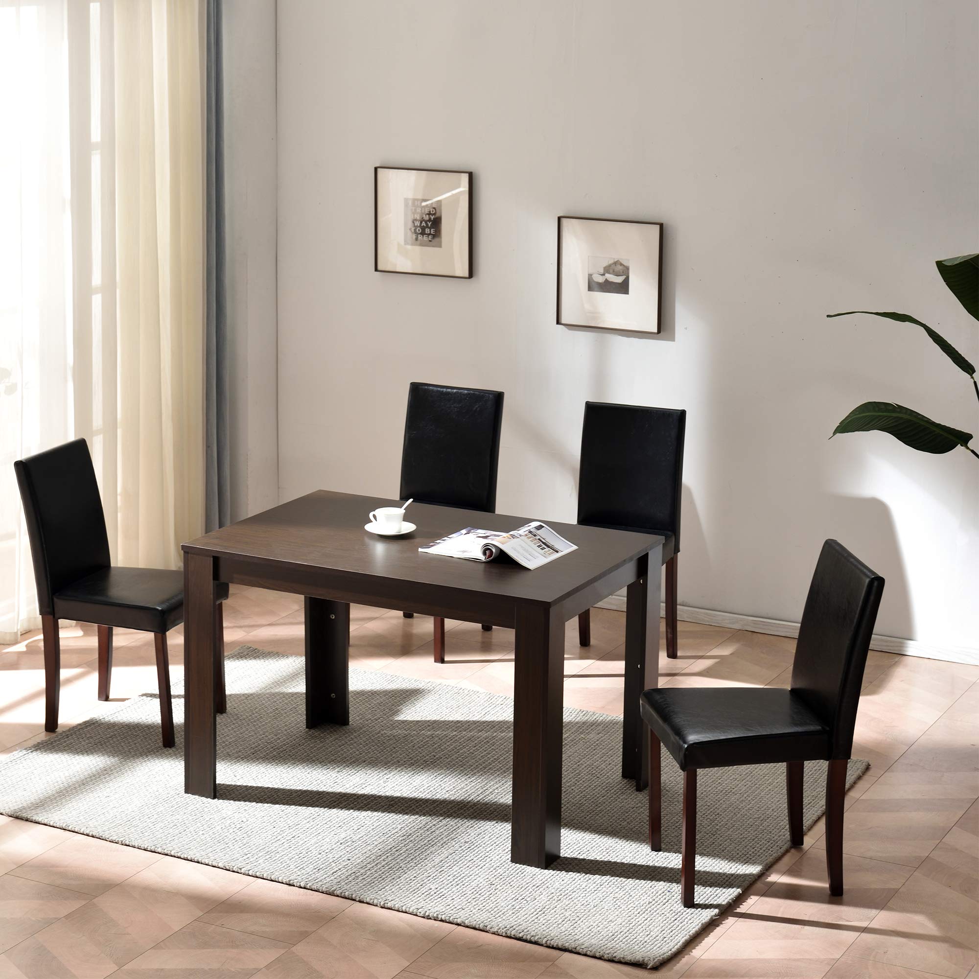 Buy Cherry Tree Furniture 5Piece Dining Room Set 4Seater Dining Table