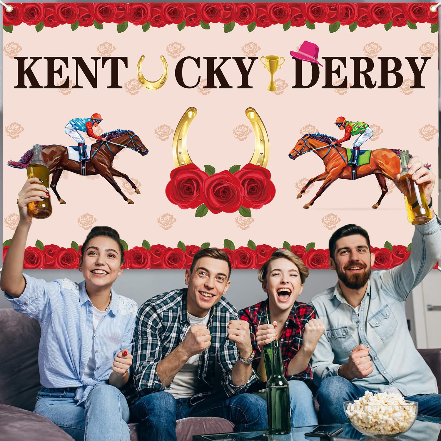 Kentucky Derby House Flag Banner - 28x40 Inch Official Outdoor Decoration