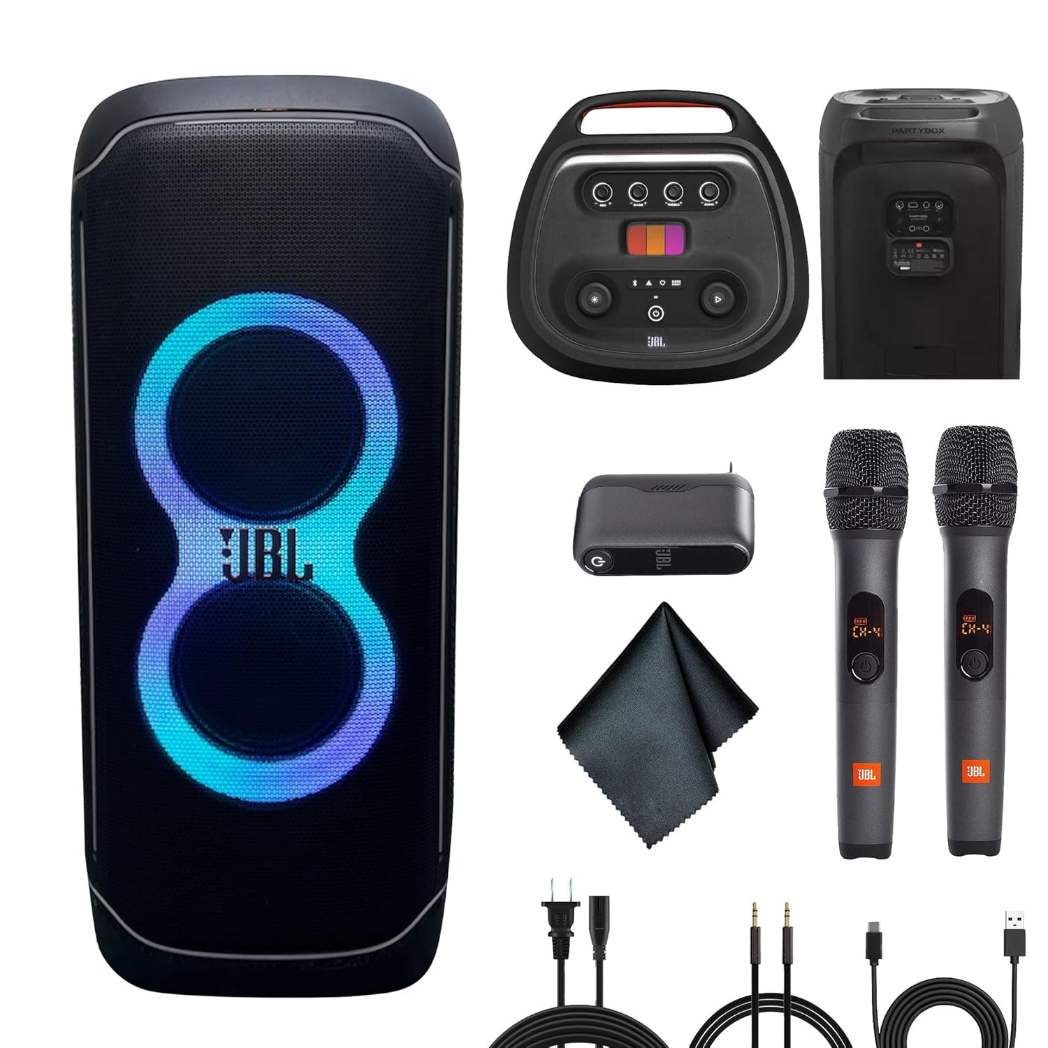 JBL PartyBox Ultimate 1100W Portable Speaker - Wi-fi Bluetooth Connectivity Splashproof Powerful Sound and Light Show JBLPARTYBOXULTAM Wireless