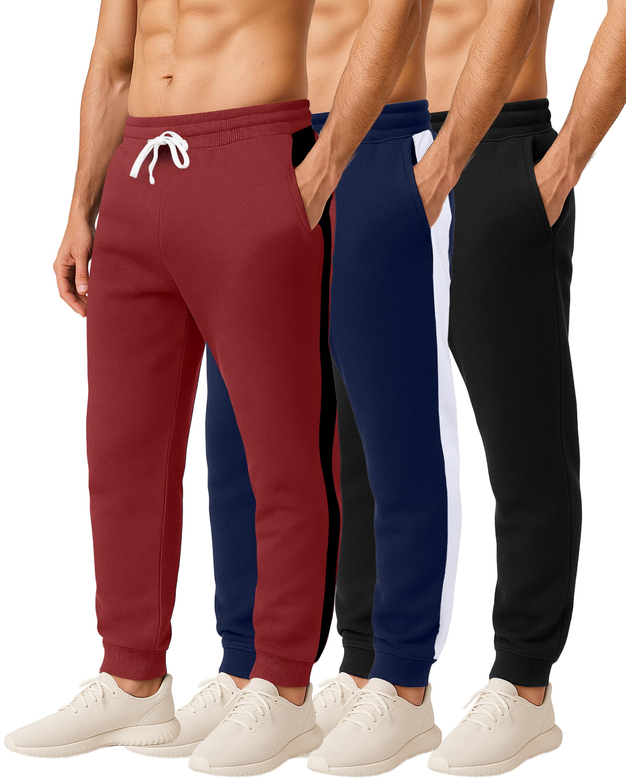 Real Essentials Men's Tapered Sweatpants