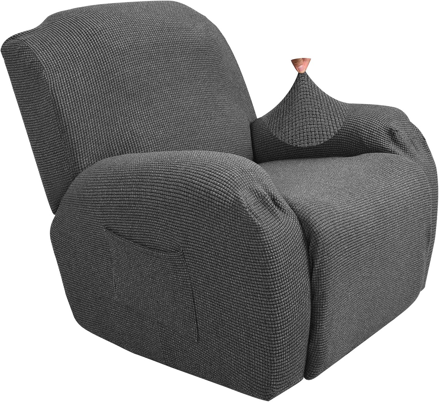 JIVINER Super Stretch Recliner Chair Covers 4 Pieces Sofa