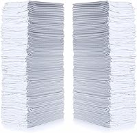 Simpli-Magic Reusable Cotton Shop Towels 14x12 Inch (145 Pack) - White Cleaning Rags for Garage, Auto Detailing, Home & Industrial Use