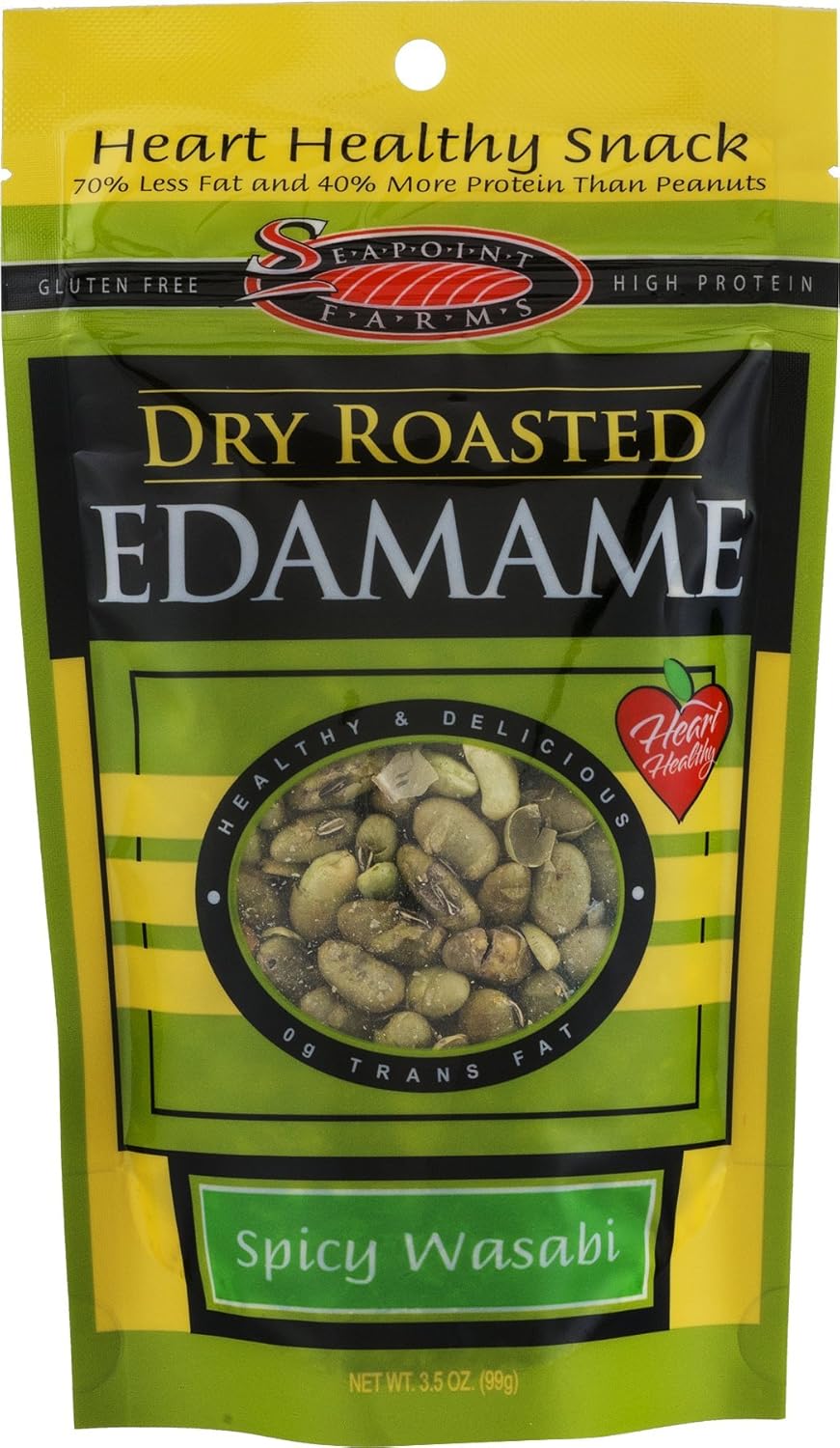 Sea Point Farms Edamame Dry Rstd Wasabi Gf Grocery