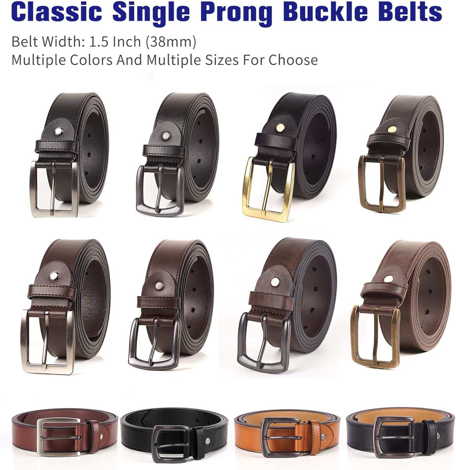 SAMBATA Mens Belt Big & Tall Size 36 to 100 inch