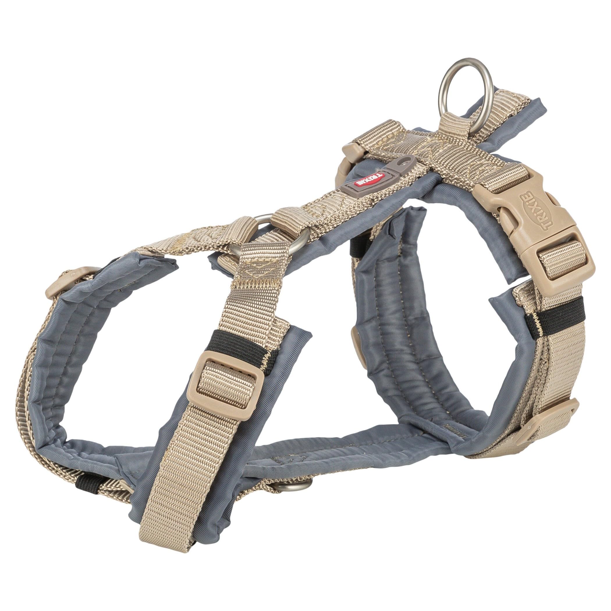 TRIXIE Premium Arnés Trekking, S, Arena/Grafito, para Perros