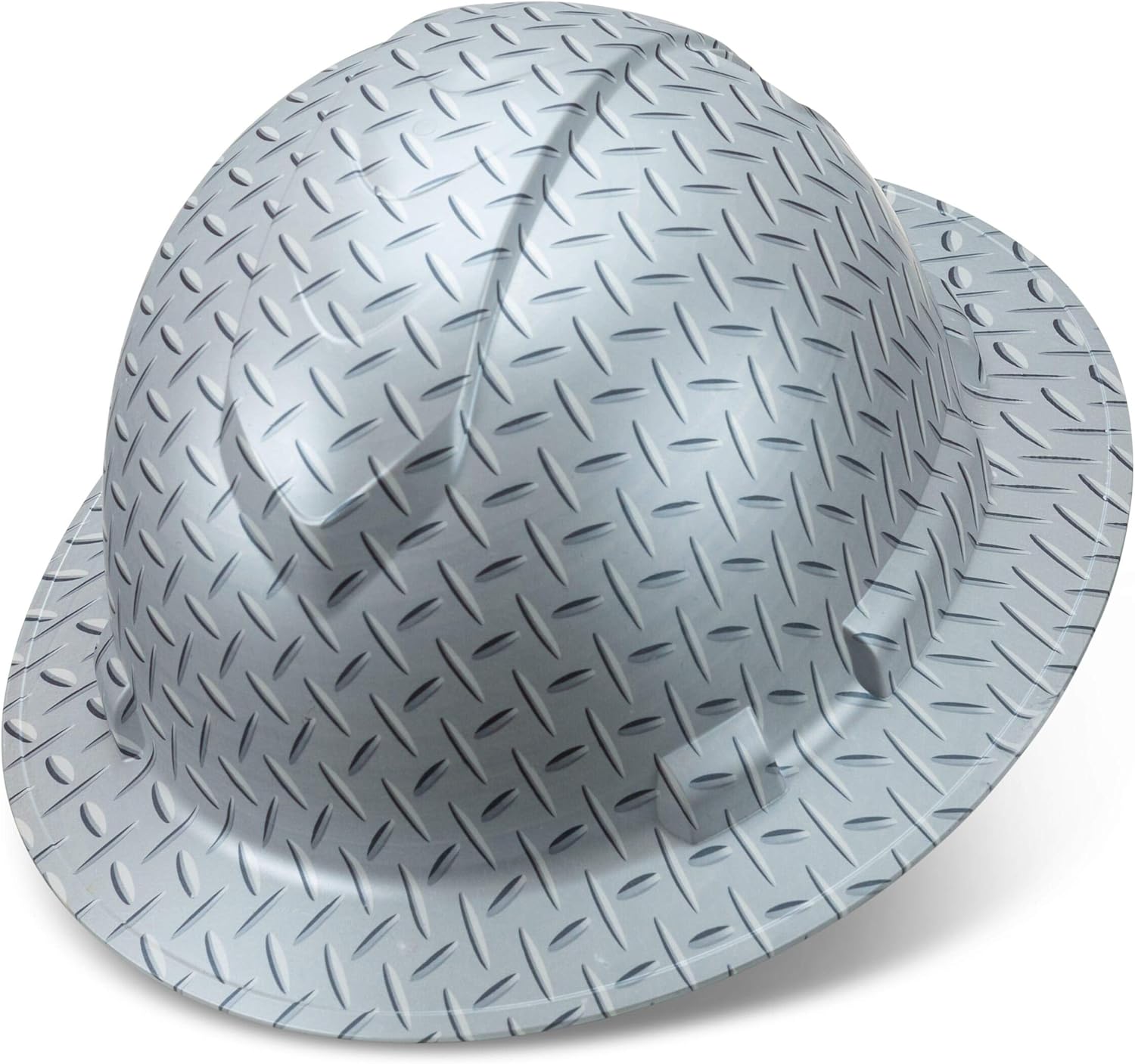 Black Friday Clearance Full Brim Customized Ridgeline ABS Hard Hat, Custom Steel Tread Design Safety Helmet, With 6 Point Suspension, Flag Decal Included, By Acerpal