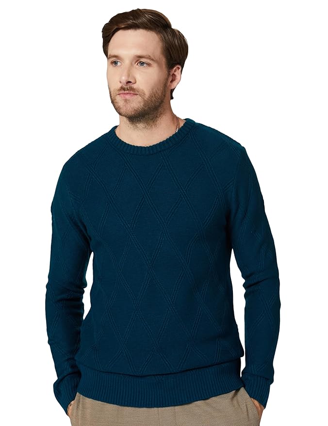 Symbol Men's Casual Acrylic Crew Neck Sweater