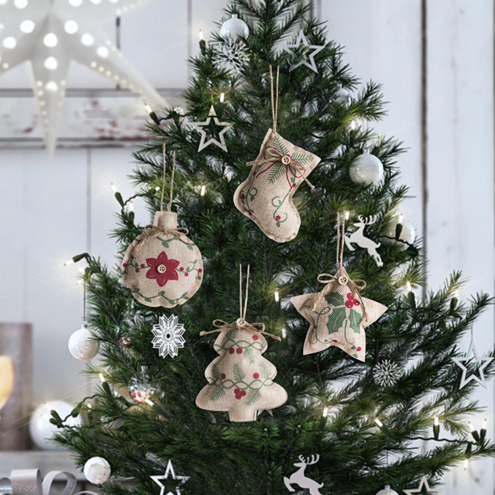 UXORSN Lot de 28 décorations de sapin de Noël artificielles