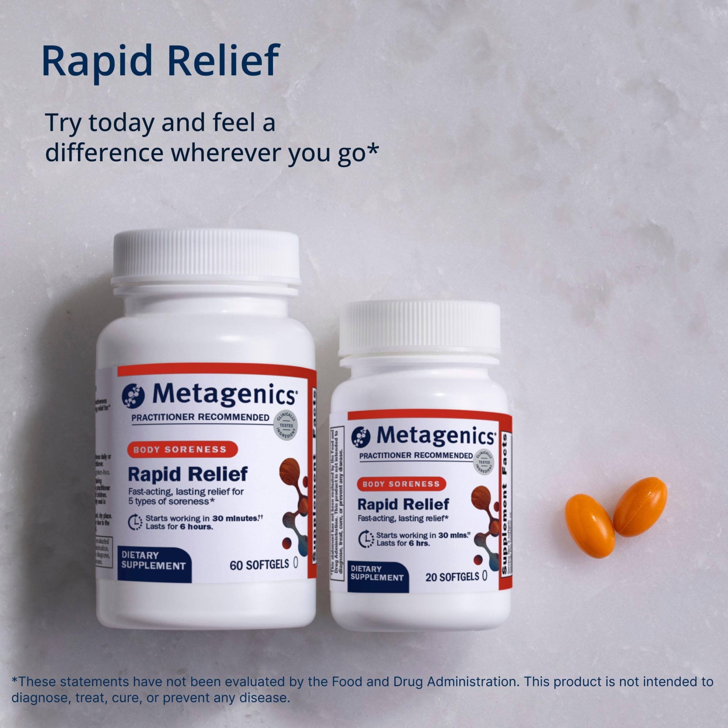 Metagenics Rapid Relief Turmeric Curcumin & Boswellia, 20 Softgels — Amazon image 7