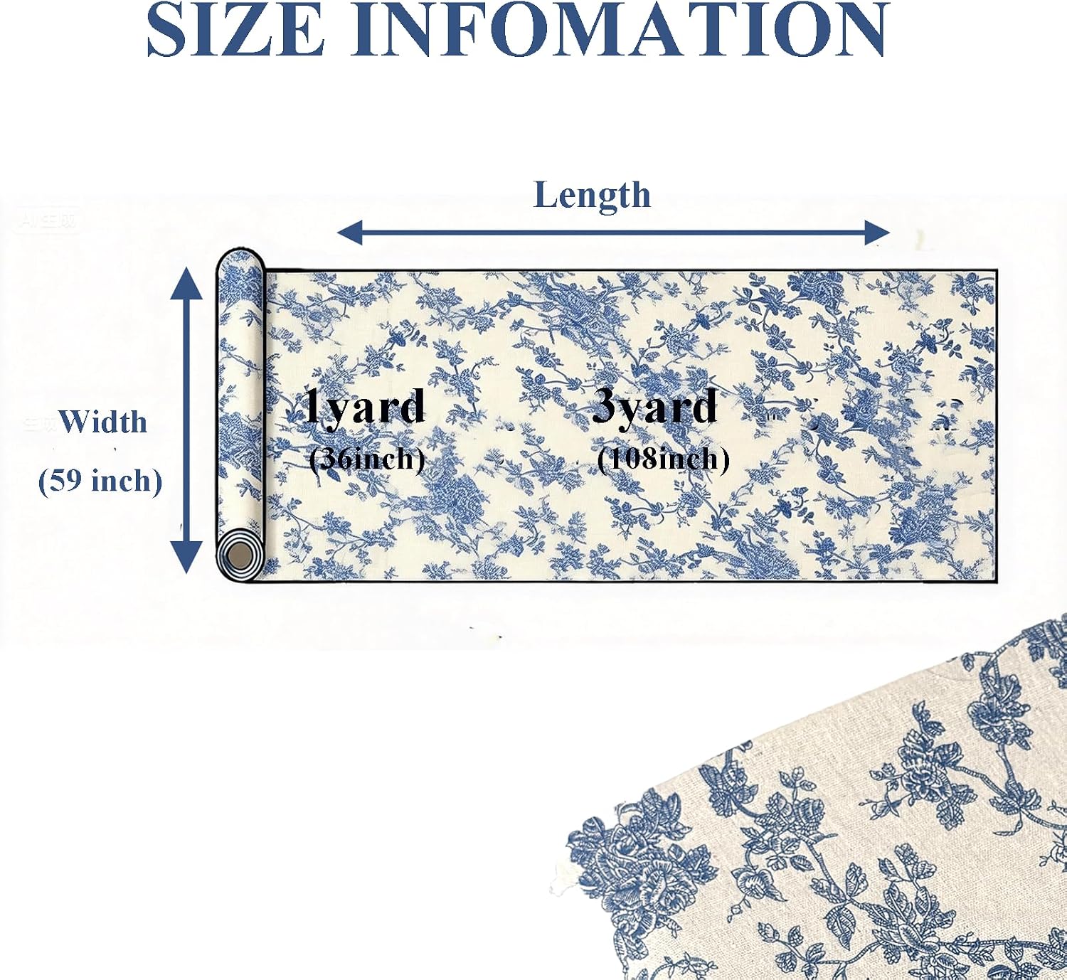 Cotton Upholstery Fabric by The Yard - Vintage Floral, Christmas & Plaid Patterns Printed Fabric for Chair, Couch Replacement| Available in 1/3/5 Yard Lengths (3 Yard, Colourful Floral)