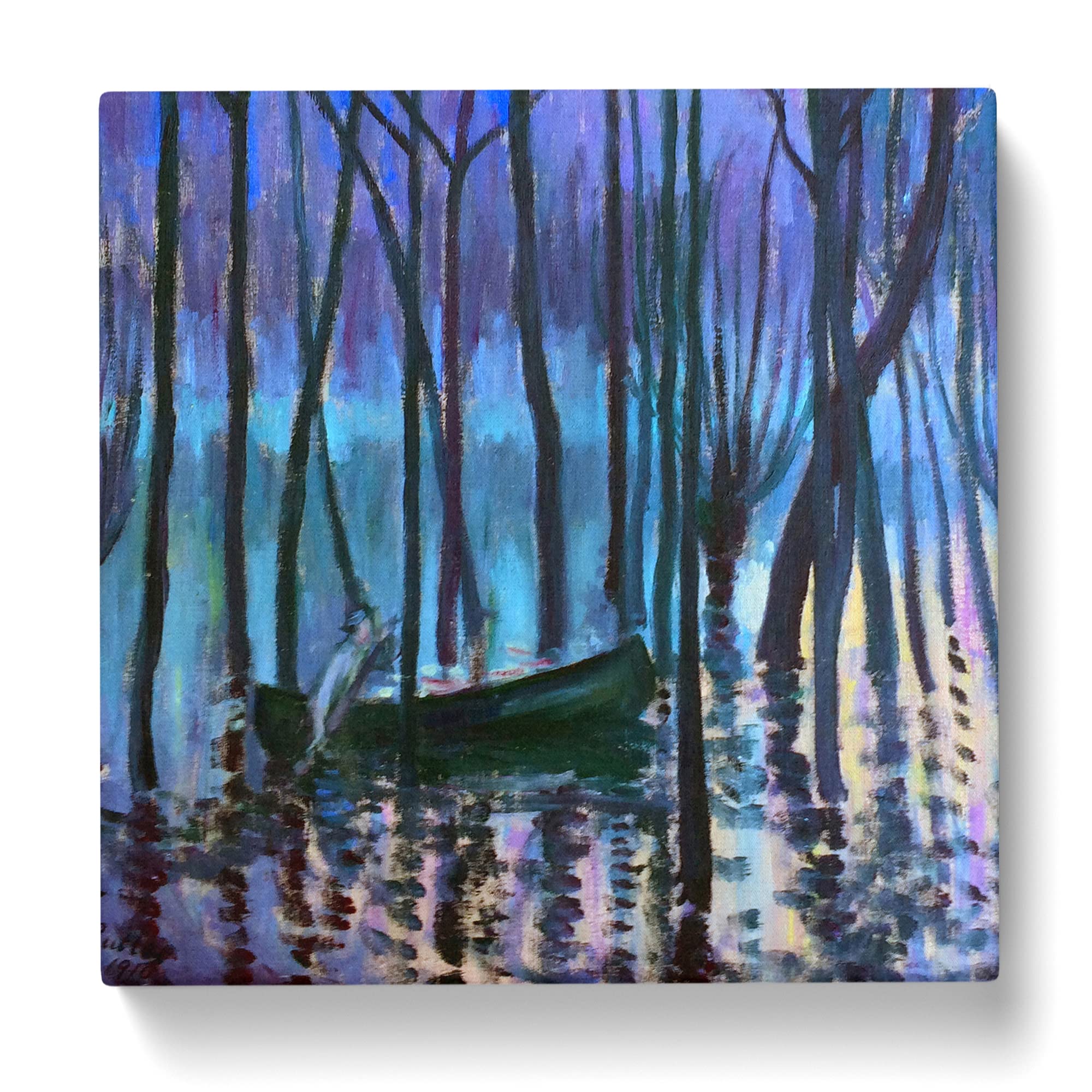 In His Canoe by Theodore Earl Butler Canvas Print, Mixed, 35L x 35W cm - Image 3