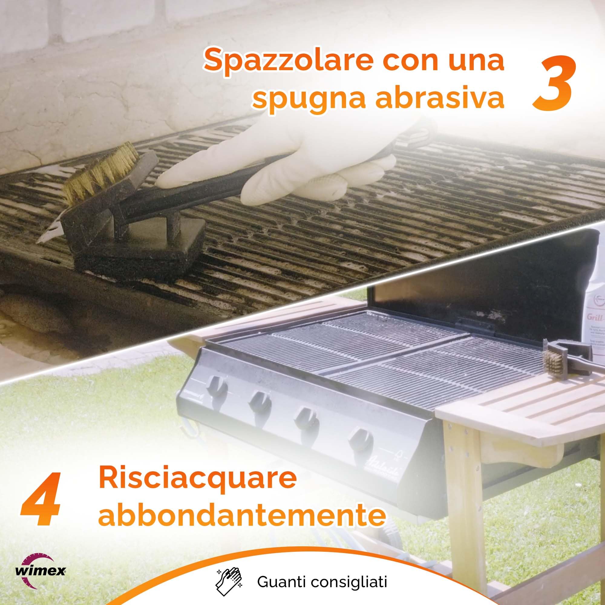 Wimex Grill-mex Spray Detergente per Forno, Grill e Piastre - Pulizia Intensa. 750ml