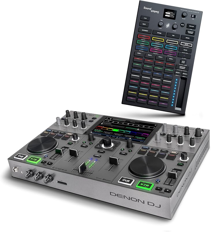 Controlador PRIME GO+ DJ y controlador de iluminación DMX para música en vivo, sesiones de DJ, eventos, producción musical