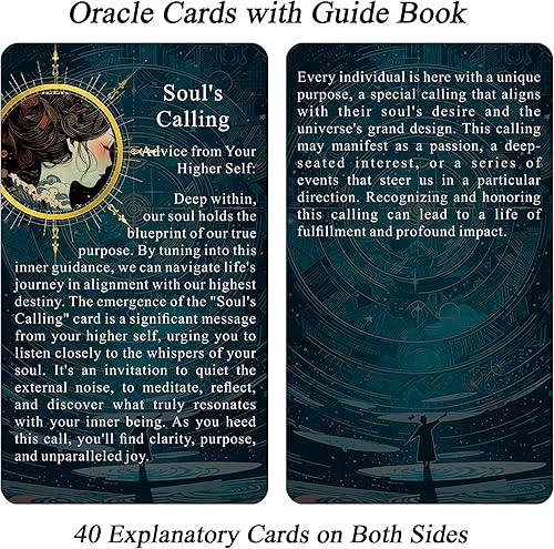 Miniatura 5 de Seeds of Stardust Oracle Deck, Cartas cósmicas de Oráculo para la intuición, 80 cartas del tarot para orientación divina y mensajes superiores del yo
