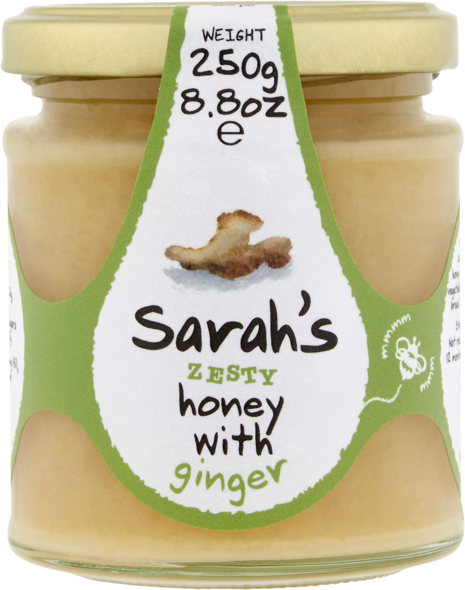 Mileeven Sarah's Zesty Honey with Ginger, 8.8 Ounce