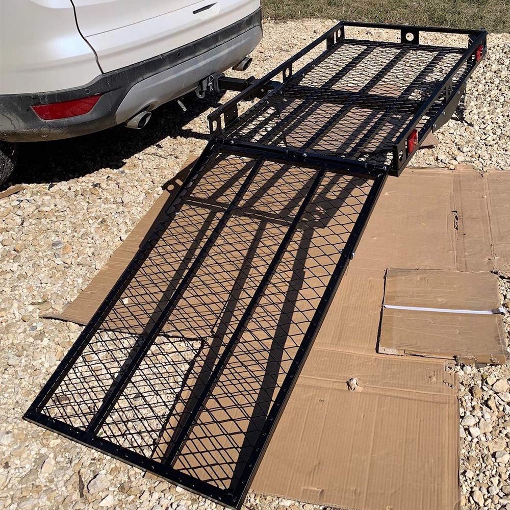 ORCISH 500Lbs Capacity Folding Hitch Mounted Wheelchair Carrier Scooter