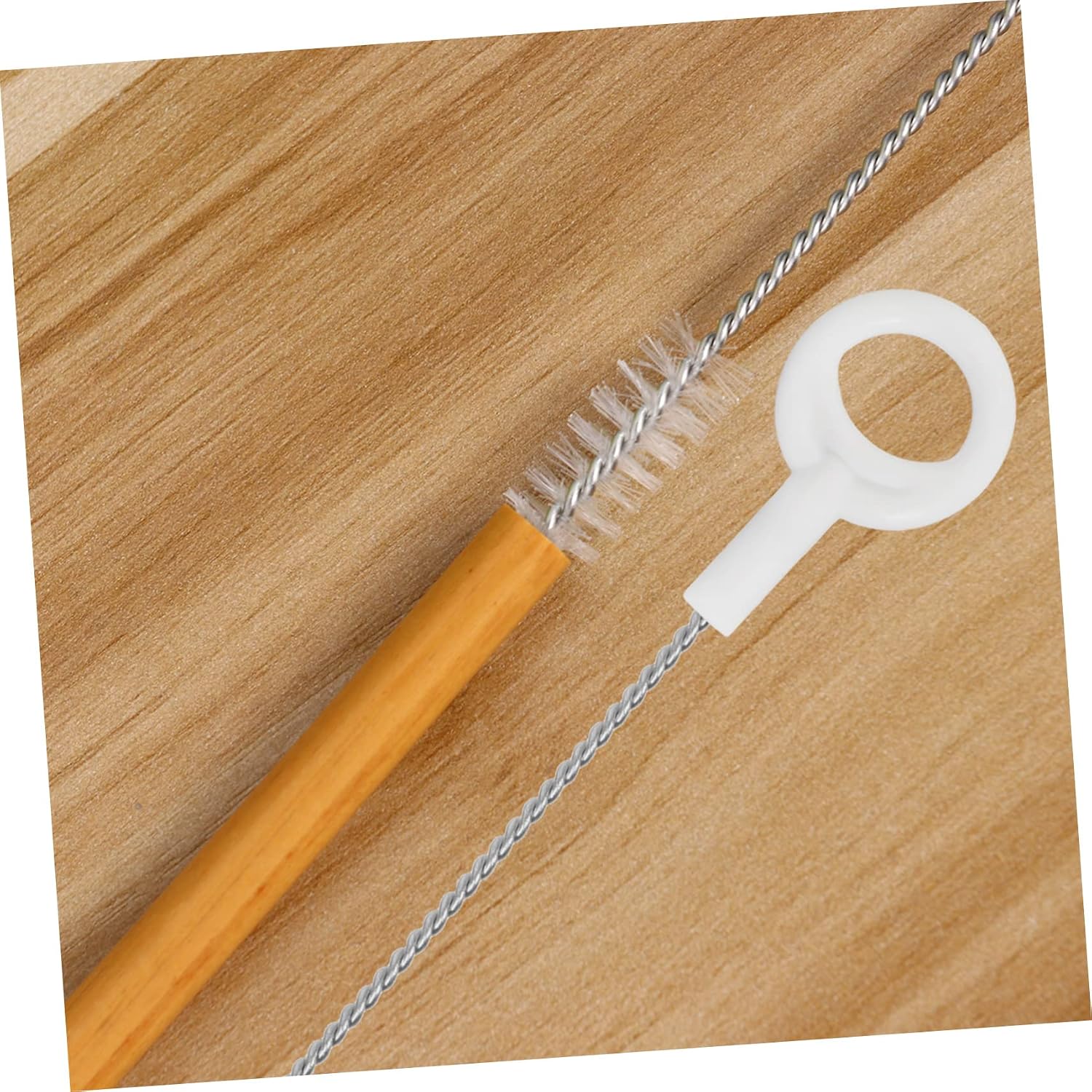 Garneck 50pcs Straw Cleaner Brush Flexible Feeder Cleaning Tool for Bottles Cups and Straws Bristles for