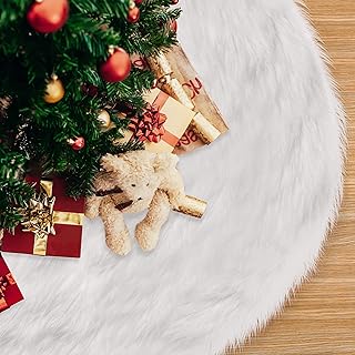 COOLWUFAN 36 Inches Christmas Tree Skirt for Xmas Tree Holid